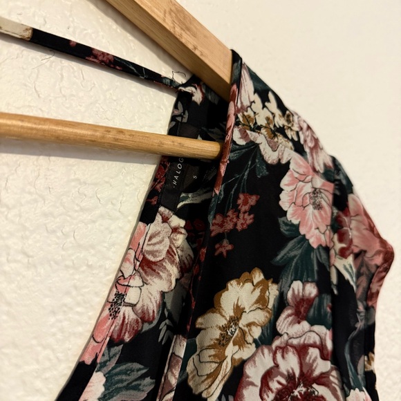 Halogen Black and Pink Cap Sleeve Blouse - Picture 4 of 4